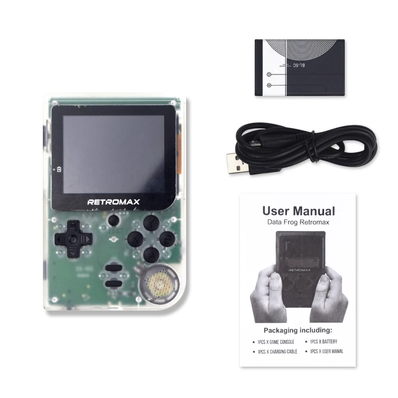 Данные лягушка Retromax 8 бит мини портативная игровая консоль встроенный 181 игр 3 дюймов ЖК-Видео игровой плеер детский подарок