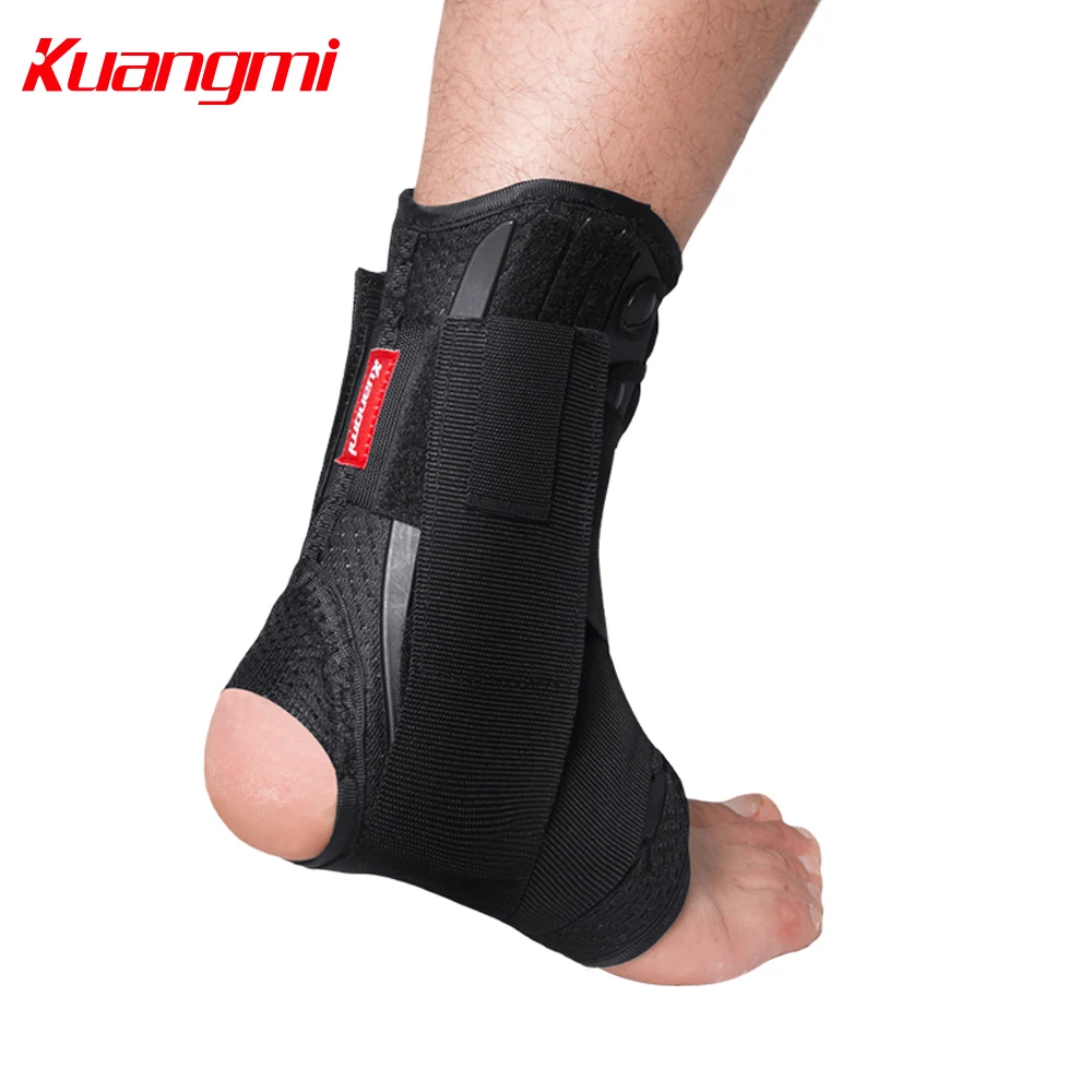 Kuangmi 2pcs Adjustable Ankle Brace Immobilized Ankle Support Brace