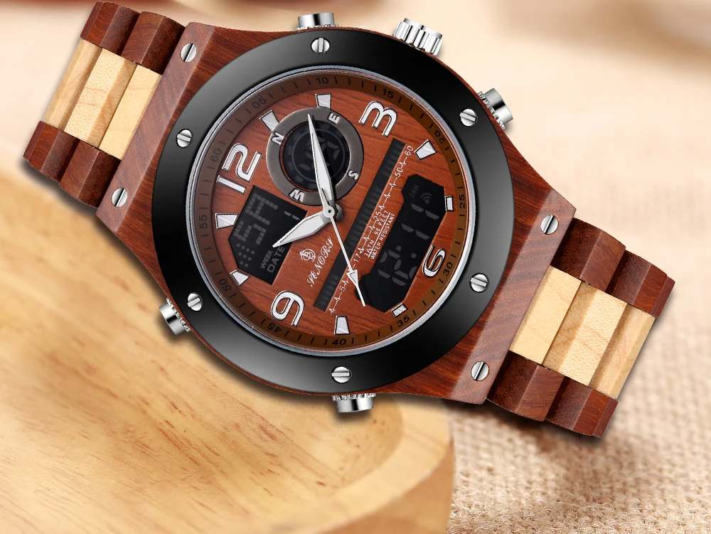 wood man clock 13