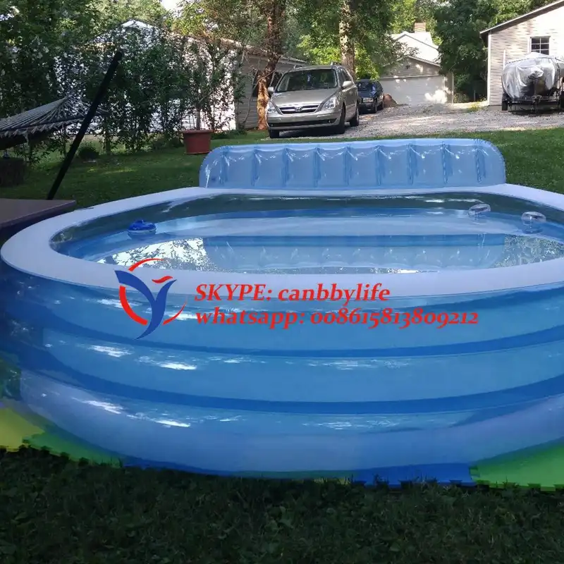 inflatable pool with cup holders