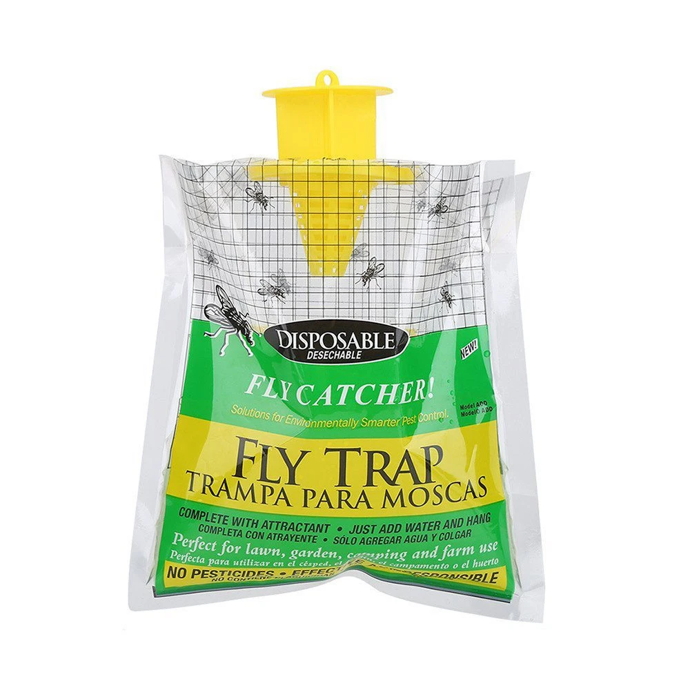 Fly Trap Catcher от насекомых Комаров средство от моли насекомых уничтожитель контроль за паразитами продуктов одноразовые Пластик висит Сумка Приманки дропшиппинг - Цвет: 1PC