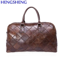 Модные Натуральная кожа дорожная сумка с из коровьей кожи мужские сумки на ремне и натуральная кожа женщин посыльных сумки