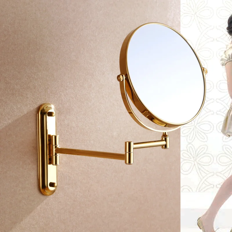 Luxury Gold 3x 1x Magnifying Wall Mount Makeup Mirror 8 Inch Two Luxury Gold 3x 1x Magnifying Wall Mount Makeup Mirror 8 Inch Two Sided Extendable Bathroom Vanity Cosmetic In Bath Mirrors From Home