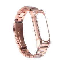 Для Xiaomi Mi Band 2 из нержавеющей стали роскошный браслет металлический Ультратонкий ремешок часы ремешок для Xiaomi Mi band 2 J.11