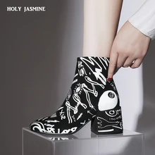 Модные женские ботильоны из замши с острым носком; botas mujer Botte Femme; Новинка года; зимние женские ботинки