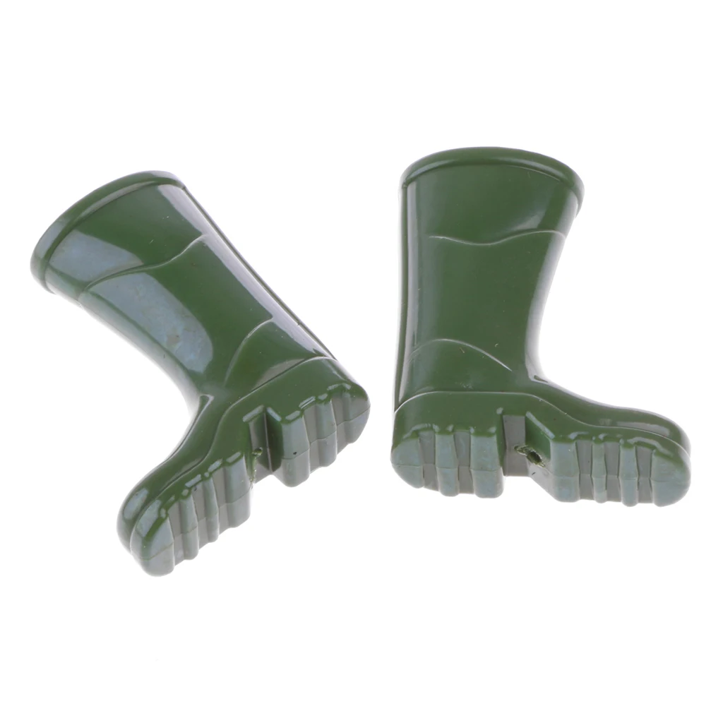 1 Pair Rubber Rain Boots 1:12 Garden Porch Miniature Dollhouse Collection Toys Decor Accessories