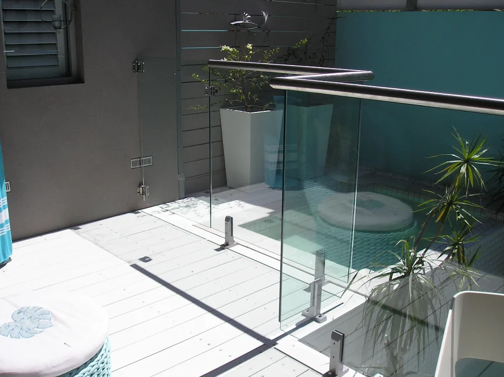 Frameless Glass Railing Widely Used For Pool Fence Balcony