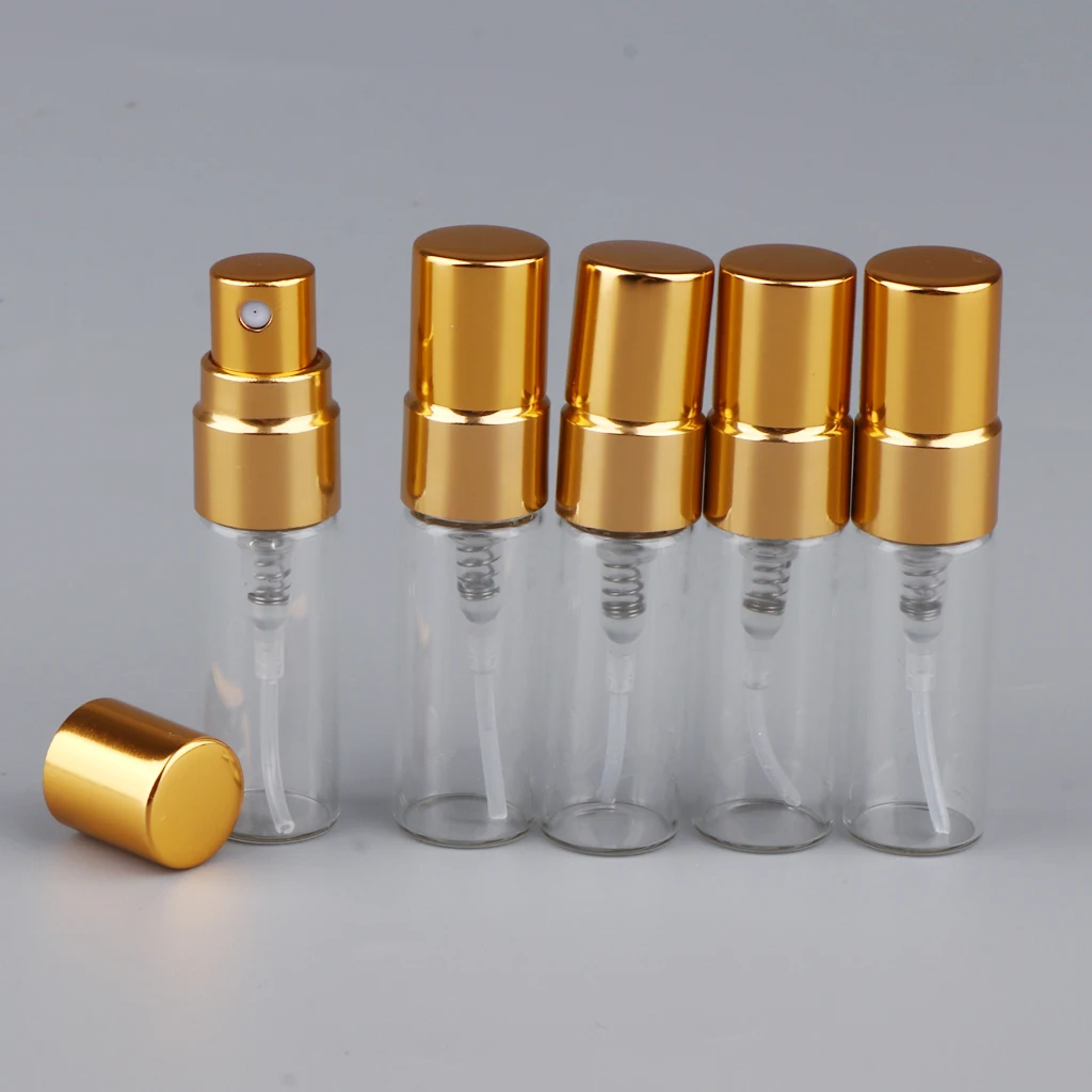 15Pcs 3ml Empty Perfume Aftershave Spray Bottles Refillable Makeup Cosmetics Travel Fine Mist Sprayer Containers