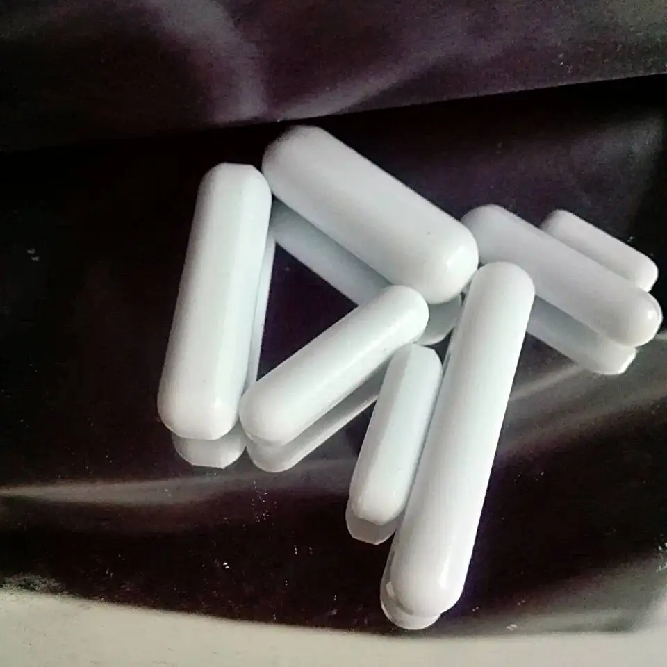 7pcs of Mixed size PTFE Stirrer Mixer Stir Bars White Color