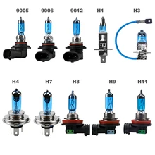 12V 100W 9005 9006 9012 H1 H3 H4 H7 H9 H11 Car HOD Halogen Light Bulbs Headlight Bulbs Halogen Light for Audi VW BMW Ford AMG