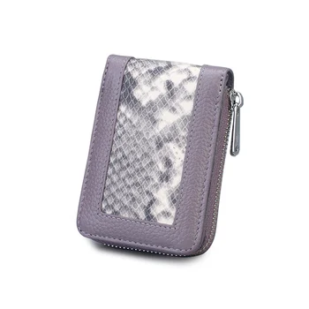 

2019 High Quality Serpentine Men Driving Licence Wallets Genuine Leather Women Credit Card & ID Card Holder With Coin Purse