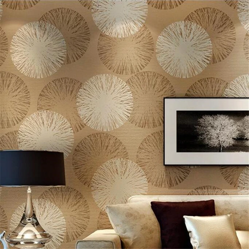 

wellyu papel de parede Modern minimalist brown non-woven wallpaper warm bedroom full living room TV background new wallpaper