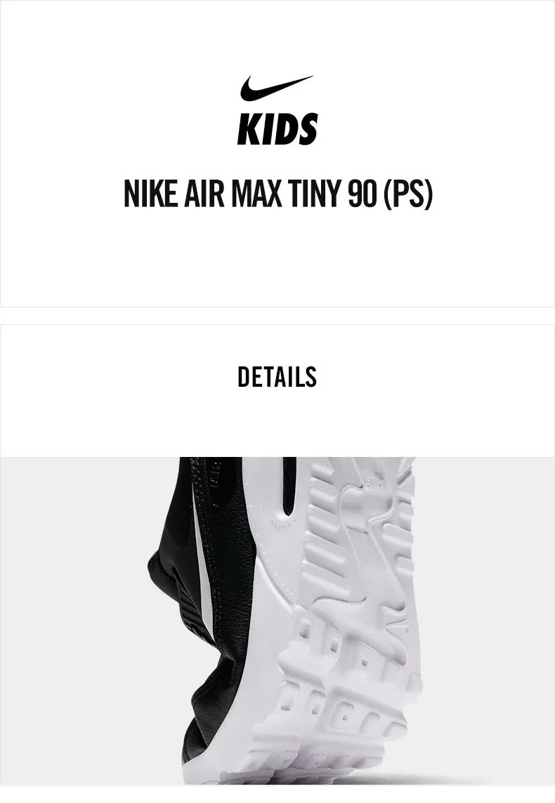 NIKE AIR MAX TINY 90 New Arrival Breathable Sports Children's Running Shoes Comfortable Sneakers 881927 007 NIKE AIR MAX TINY 90 New Arrival Breathable Sports Children's Running Shoes Comfortable Sneakers 881927 007