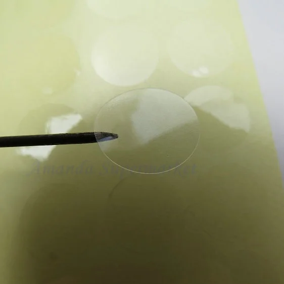 

Transparent Label Sticker 15mm x 15mm Circular Diameter 15mm 1.5cm Sealing Label Sticker PVC Transparent Label Sticker DIY Label
