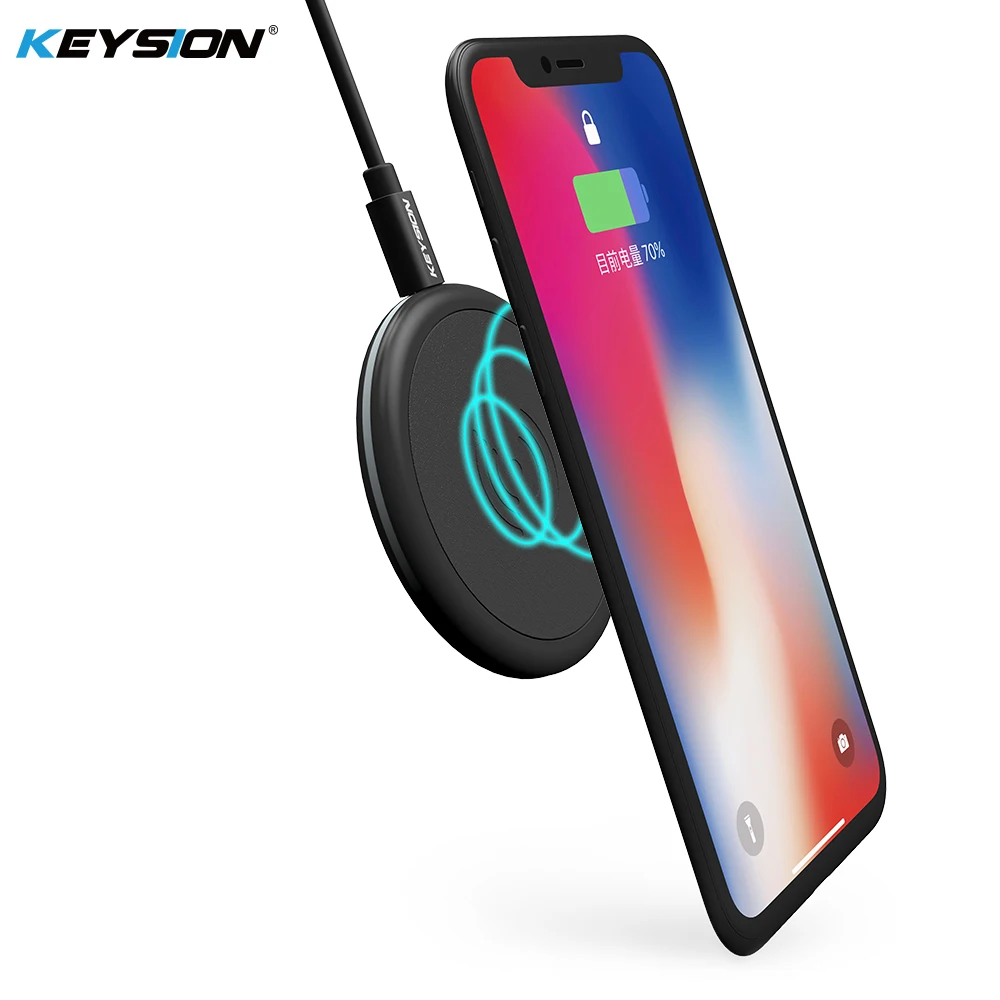 

KEYSION Qi Wireless Charger for Samsung S10 Galaxy S9Plus Xiaomi mi 9 Fashion Charging Dock Cradle Charger for iphone XS MAX XR
