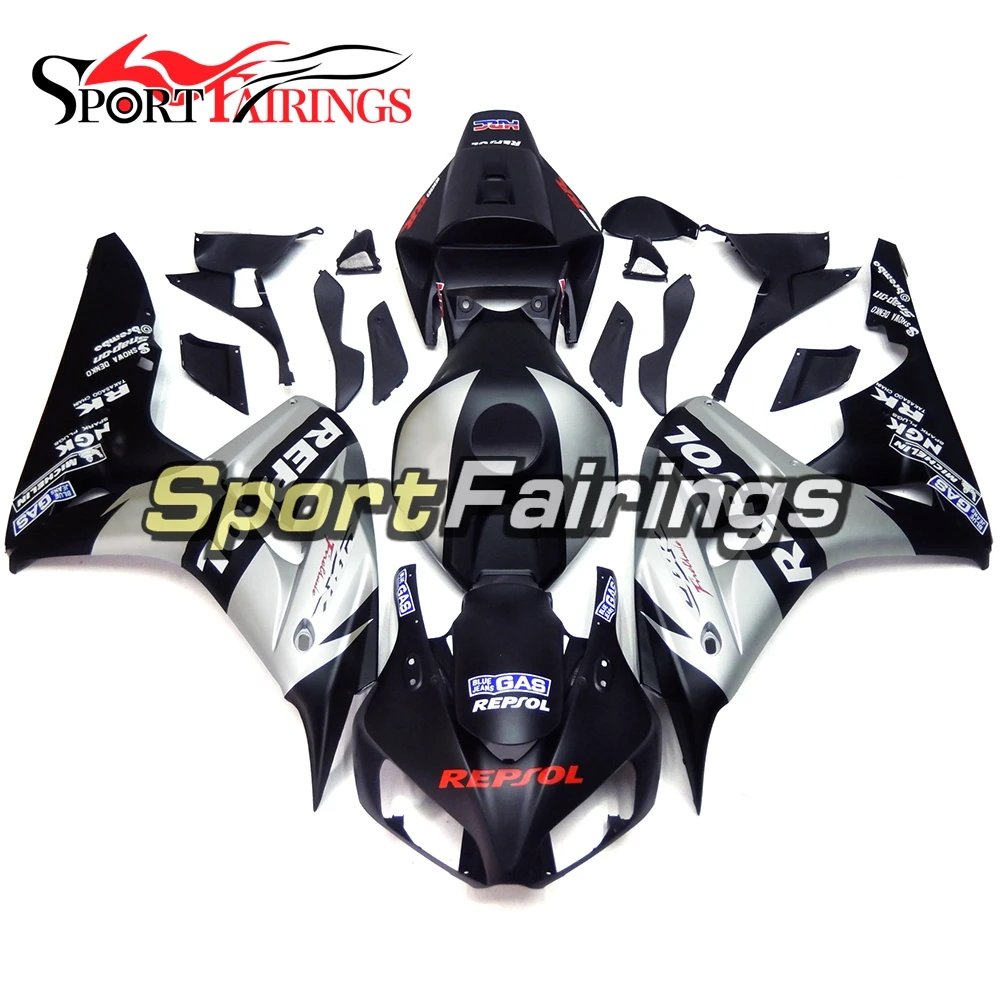 

Silver Fairings For Honda CBR1000 RR 2006 2007 CBR1000RR 06 07 Complete Injection ABS Motorcycle Fairing Kit Body Kits