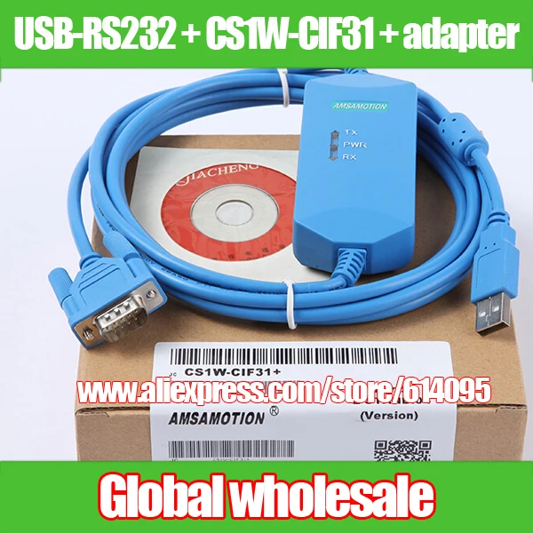 1 шт. usb-rs232+ cs1w-cif31+ разъем адаптера/Кабель-адаптер с изолированными USB к RS232 конвертер Системы электронных данных