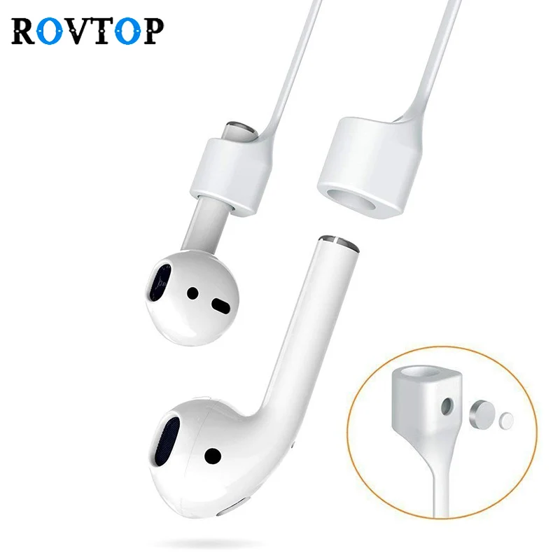 

Rovtop Simple Earphone Strap For Apple Airpods TWS i7s Anti Lost Strap Magnetic Loop String Rope Silicone Earphone Cable