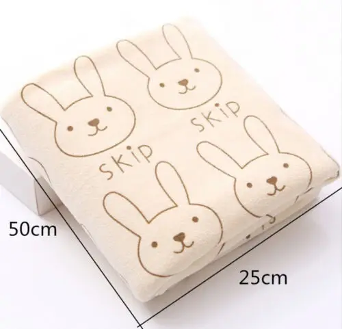 Cute Rabbit Soft Microfiber Baby Infant Newborn Absorbent Drying Washcloth Bath Towel Feeding Cloth toalha de banho