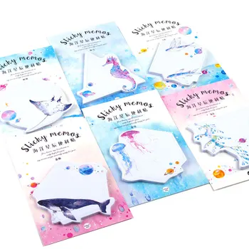 

30 Sheets Planet Ocean Collection Memo Pad N Times Sticky Notes Escolar Papelaria School Supply Bookmark Label