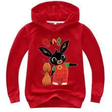 Г. детская спортивная рубашка для детей, толстовки, рубашка футболка с длинными рукавами Топы Bing с кроликом, свитер для мальчиков красный костюм Noze Day
