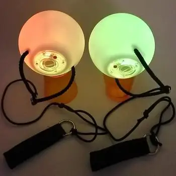 

1 Pair LED POI Thrown Balls for Professional Belly Dance Level Hand Props Festive party Home Direction