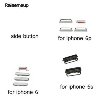 

High Quality For iPhone 6 6p 6s Side Key set Lock Volume Key Button + Power Key Switch On/Off Button + Mute Switch Button
