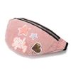 Annmouler – sac banane de grande capacité pour femmes, sac de taille en Patchwork de 6 couleurs, sac de téléphone en velours côtelé pour filles ► Photo 2/6