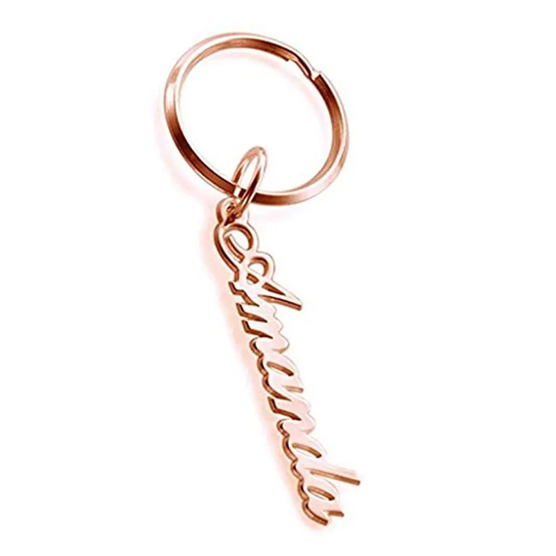 

New Gold Silver Custom Keychain Personalized Name Key Chain Graduation 2019 Keychains Car Key Ring Bag Charm Jewelry Gift