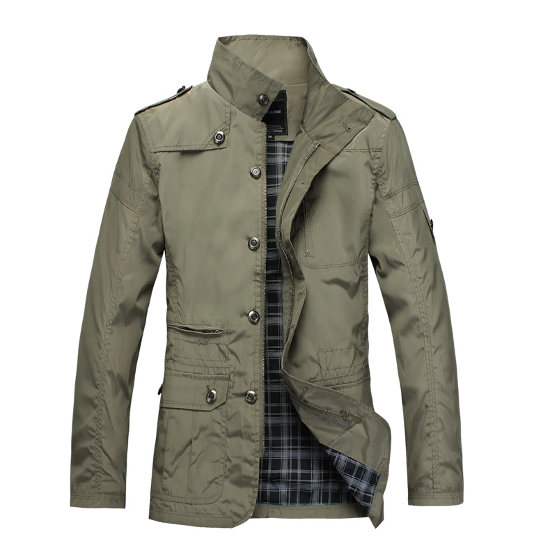 Spring & Autumn Mens Wind Coat Jackets Dust Coat Overcoat