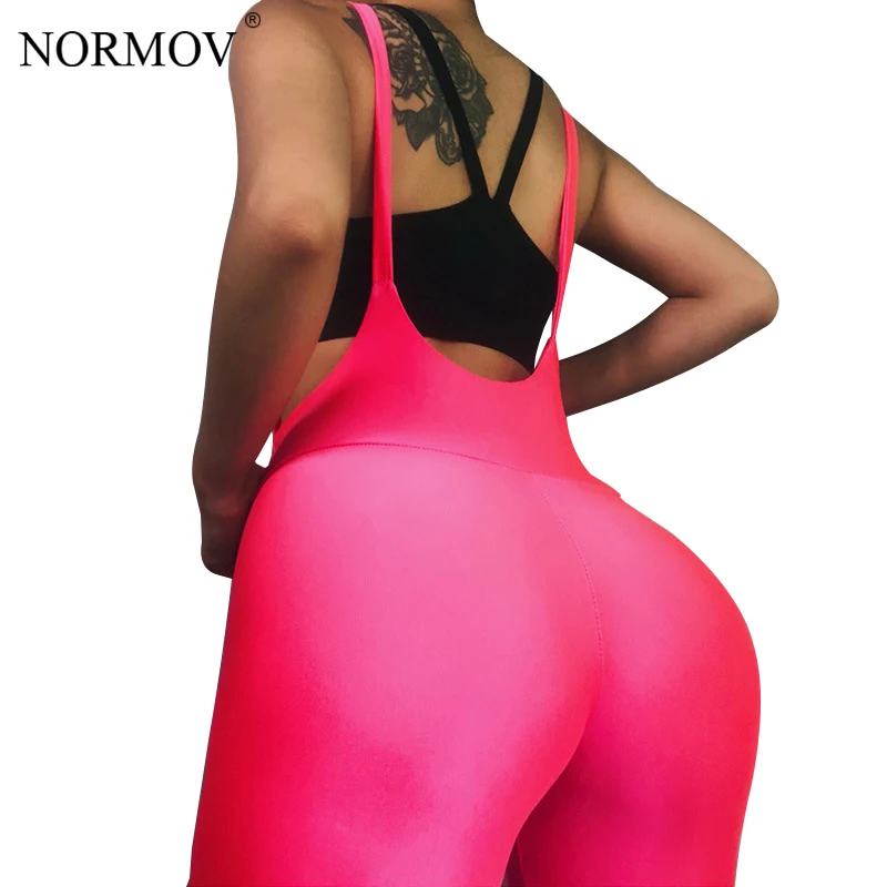 NORMOV однотонные черные леггинсы с высокой талией Женская одежда сексуальные пуш-ап леггинсы Bib Hot женские брюки Activewear 3 цвета