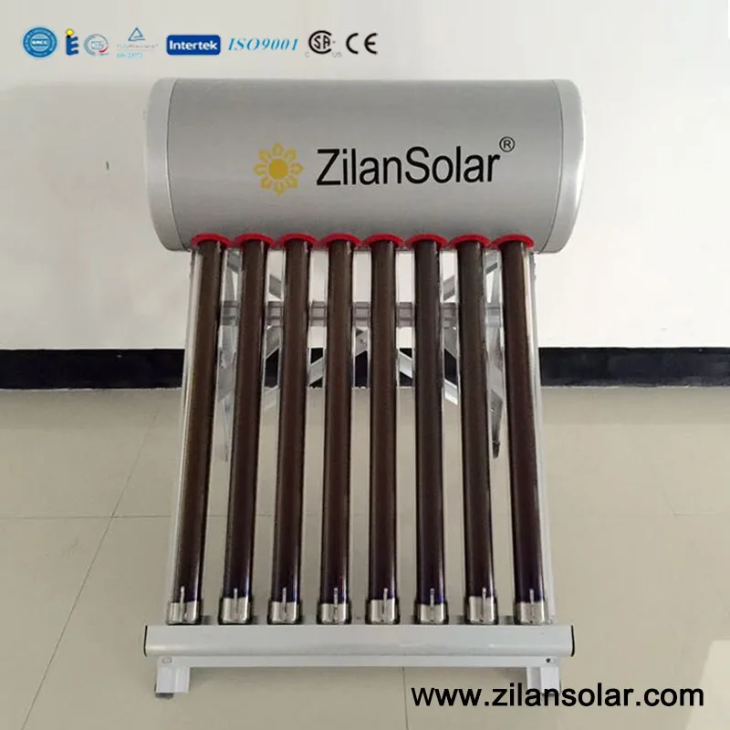 Hot sale 40liters galvanized steel mini solar water heater with 2 spare