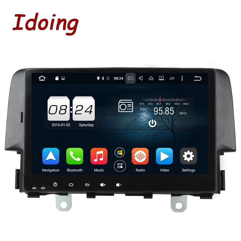 Idoing 10.1 &quotDVD мультимедиа плеер авторадио 1Din Android6.0 для Honda Civic 2016 руль 8 core 2 г + 32 Wi-Fi