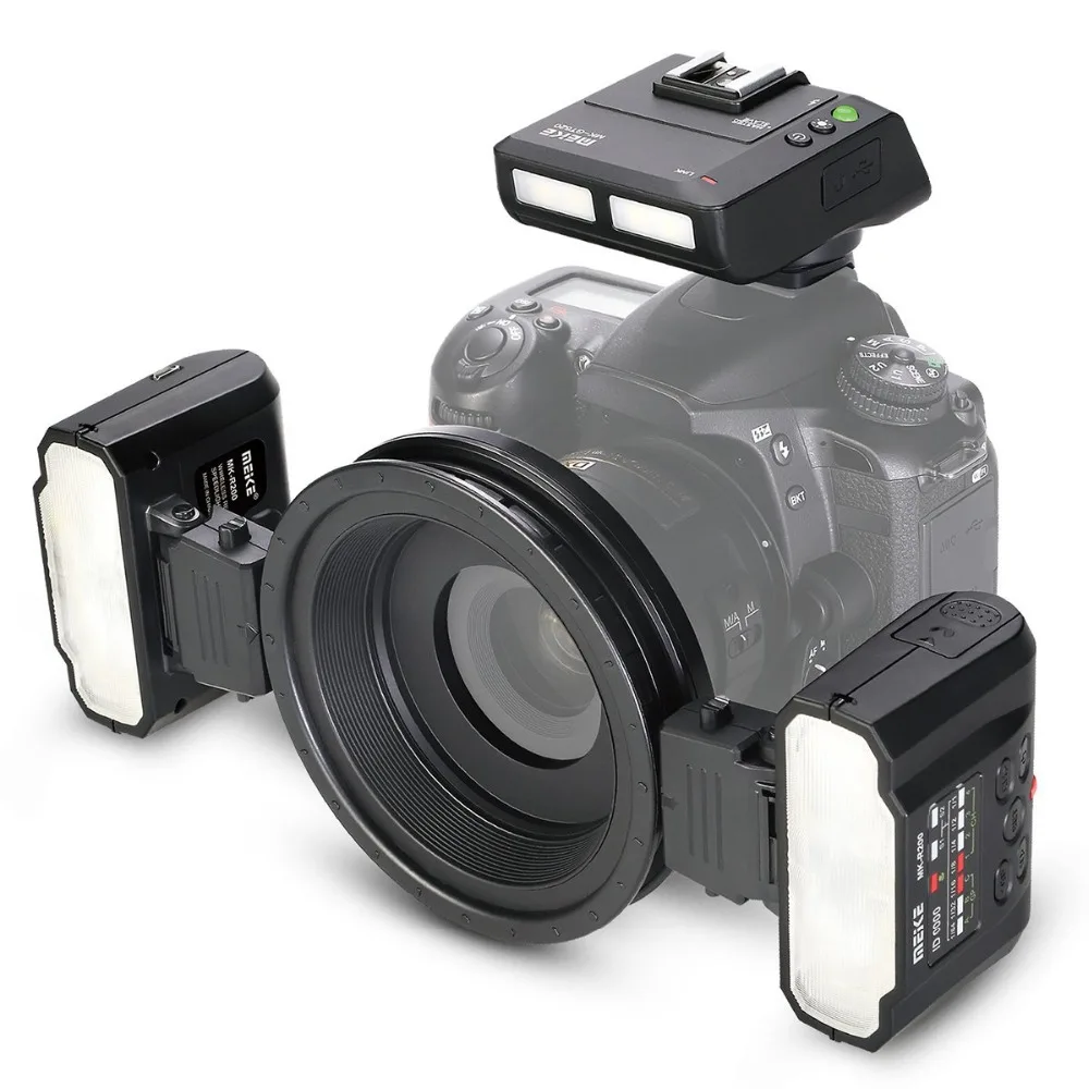 Meike MK-MT24 двухконфорочная Lite Вспышка Speedlite для Canon Nikon sony A9 A7III A7RIII и других MI типа «Горячий башмак» поддерживающие беззеркальную Камера