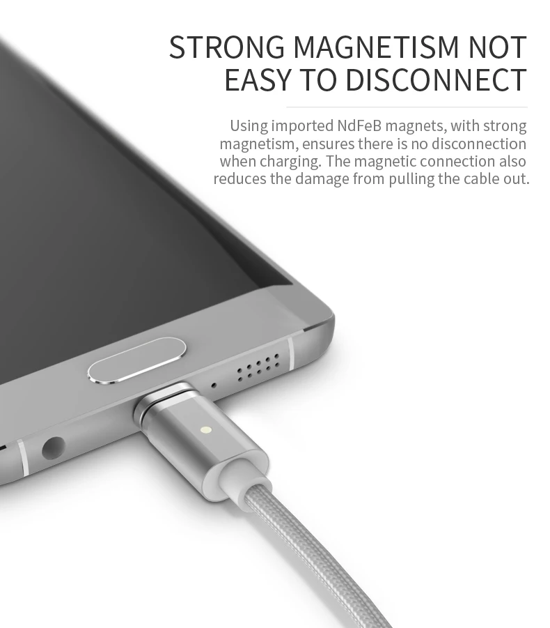 WSKEN Магнитный кабель Micro usb type C 2 в 1 Mini 2 Магнитный кабель для быстрой зарядки для Sansung S7 S8 Note 8 Hauwei USB C