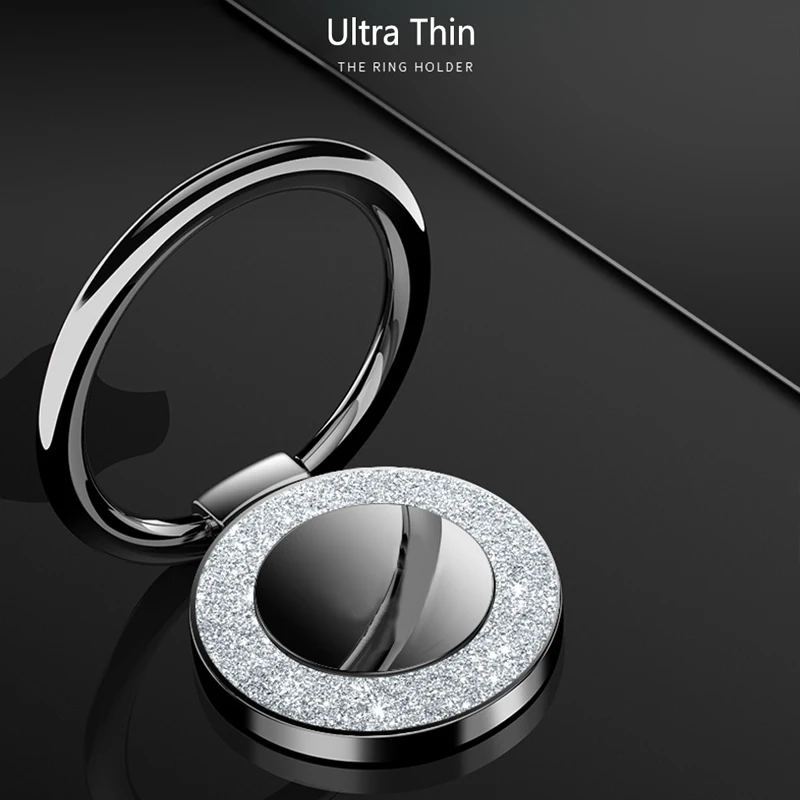 Luxury Metal Finger Ring Stand Holder for Samsung iPhone Mobile Phone Case Cover Universal Portable Bracket Ring Desk Holders