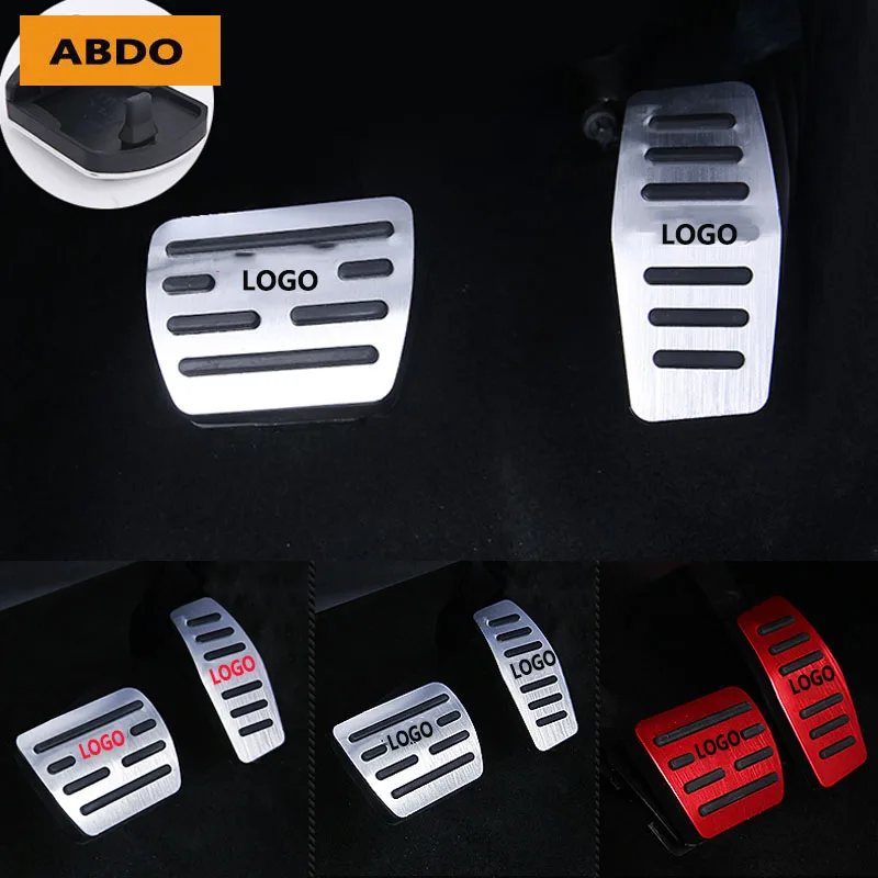 Chromium Styling Car Gas Brake Pedal AT Auto Brake Fuel Accelerator