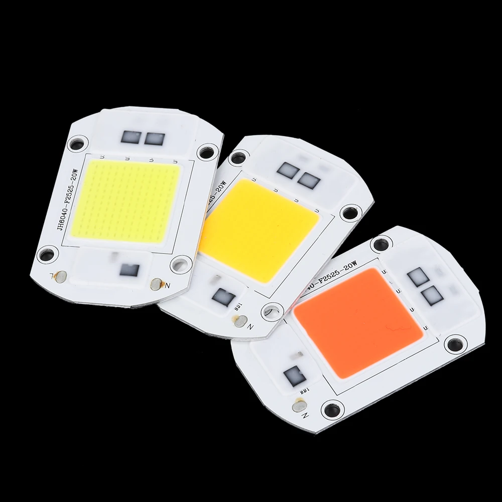 

COB LED Lamp Chip 110V 220V Smart IC No Need Driver Ampoule LED Bulb Flood Light Spotlight 20/30/50W DIY Lighting