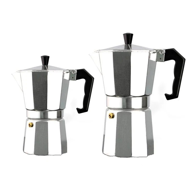 Новый Moka Эспрессо кофеварка Перколятор горшок восьмиугольная форма алюминиевый