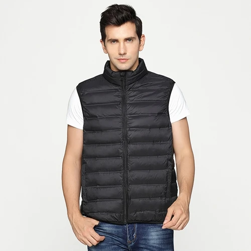 long puffer coat NewBang Brand Men's Down Vest Ultra Light Down Vest Men Portable V-neck Sleeveless  Male Winter Windproof Warm Lightweight Coat black puffer Down Jackets