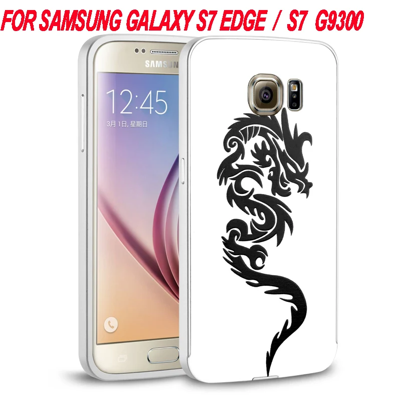 

Luxury Aluminum For Samsung Galaxy S7 G9300 Phone cases Metal Bumper Mirror Plastic Back Cover For Samsung Galaxy S7 Edge Cases