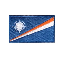 Флаг Marshall Isles Вышитый Флаг патч, DIY для одежды из ткани пасты. Швы можно облепить и наклеить, персональный заказ