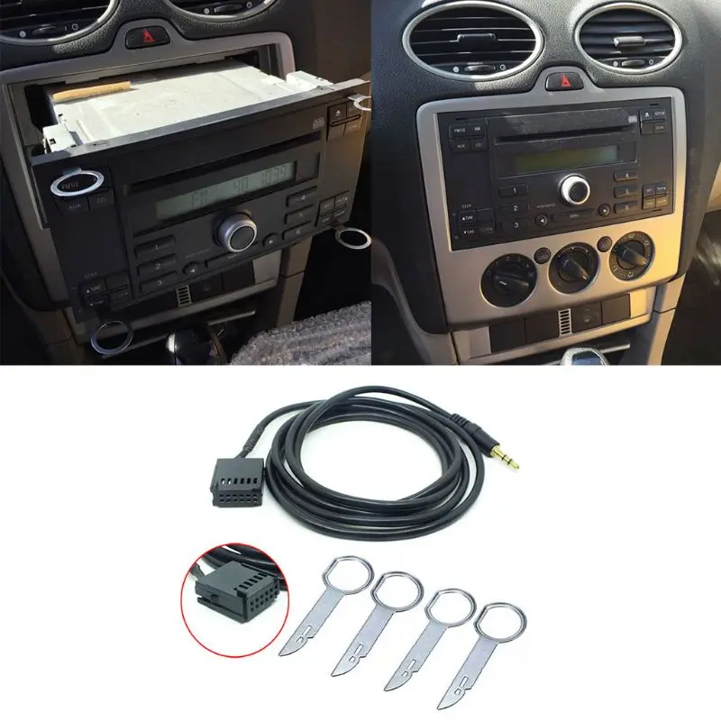 6000CD AUX-IN провода адаптер стерео 6000-CD AUX кабель для Ford Fiesta Focus 6000 CD