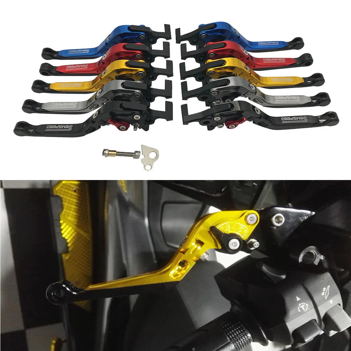  SEMSPEED NMAX 155 Parking Function Levers For YAMAHA N-MAX 150 2015-2019 2020 Motorcycle Folding Ex