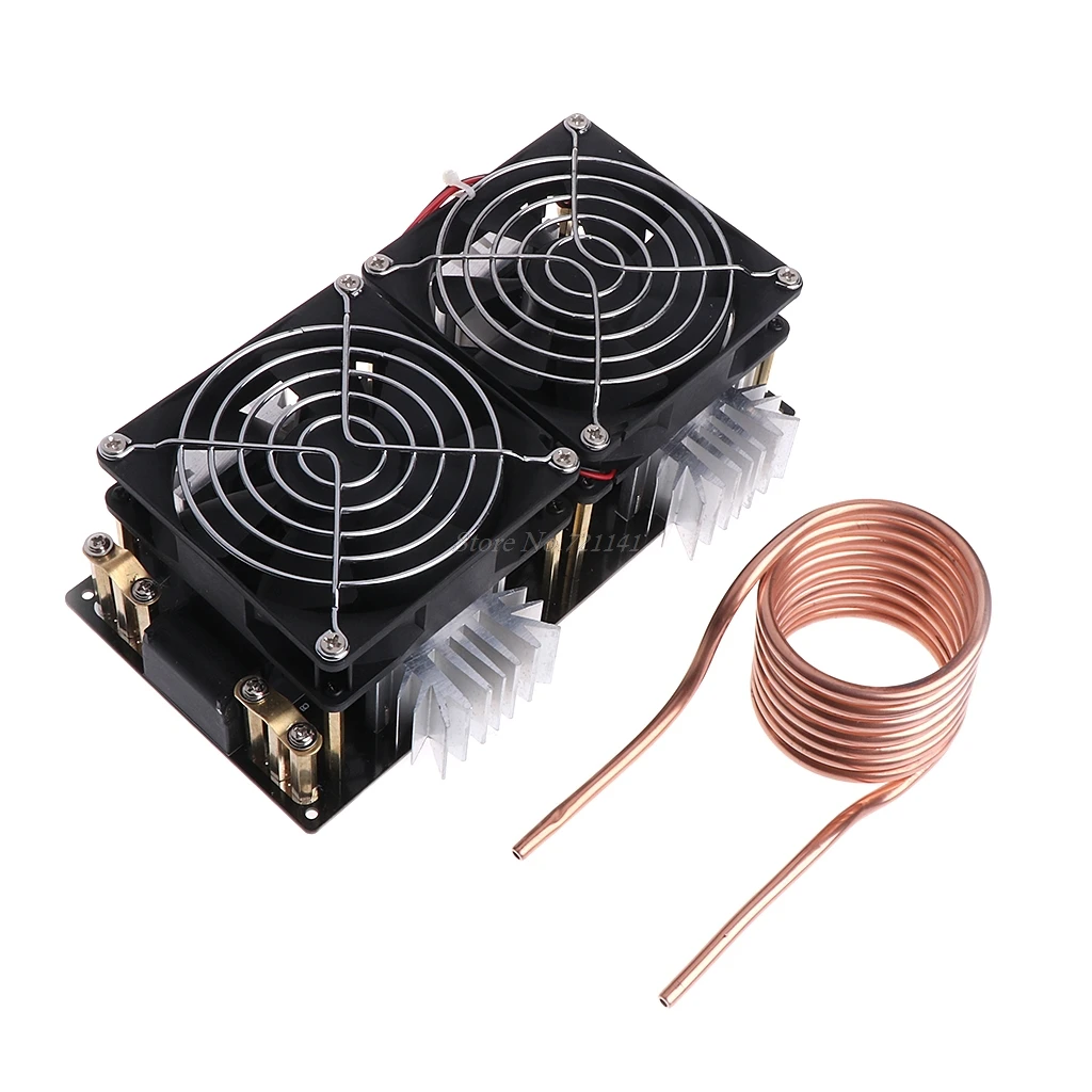 

1800W ZVS Induction Heating Board Module Flyback Driver Heater+Tesla Coil+Fan Electronics Stocks