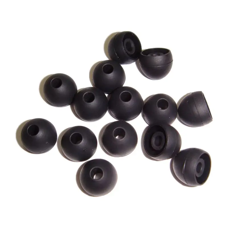 

14pcs Silicone Earbuds Cover Bullet head shape Compatible With Most In Ear Headphone medium Black.