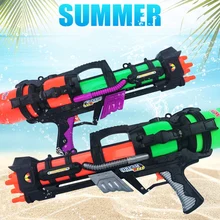 60 cm air-filled water gun large size water gun outdoor children water gun toy beach water-saving gun air pressure toy free soldier water purifie gun grey