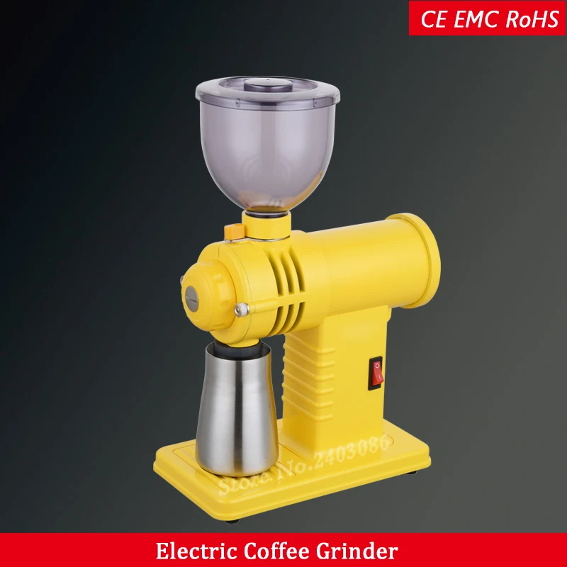 Buy cafe electric mini coffee grinder machine conical abs hopper burr grinder