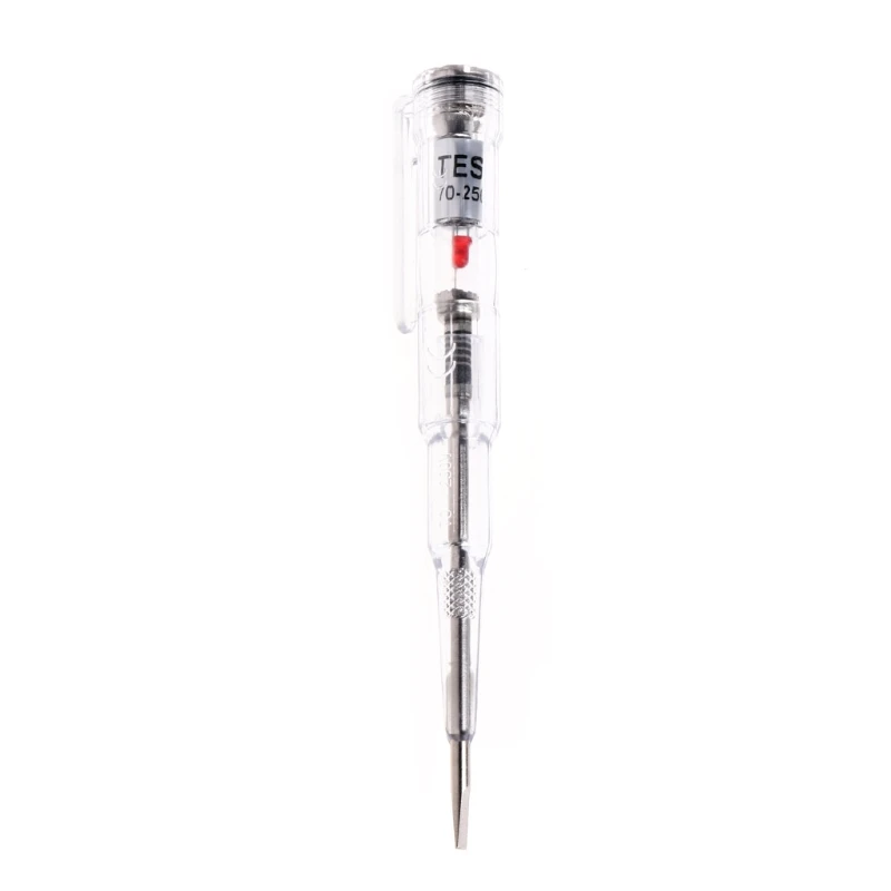 

1pc 250V Waterproof Induced Electric Tester Screwdriver Probe With Indicator Light Mayitr Voltage Tester Pen AC/DC Detector