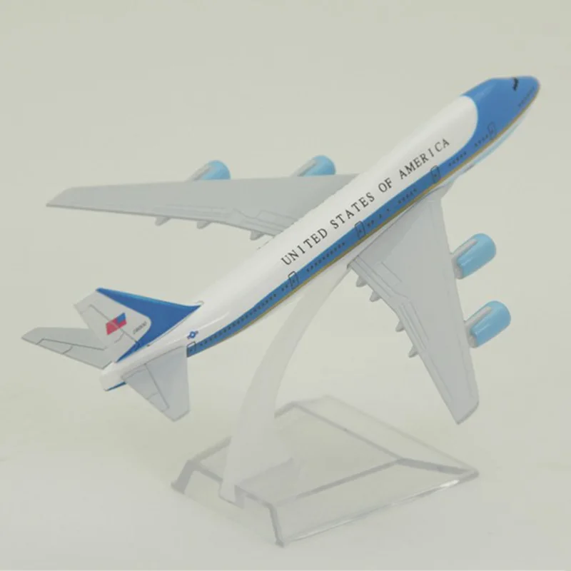 16 см 1:400 самолет Boeing B747-300 модель ВВС один с базовым сплавом самолет коллекционный дисплей игрушка модель